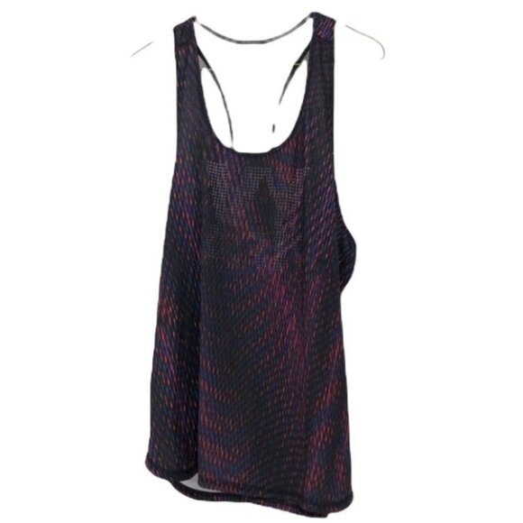 Ivy Park Laser Cut perforated blue red racerback tank top medium - Picture 13 of 13